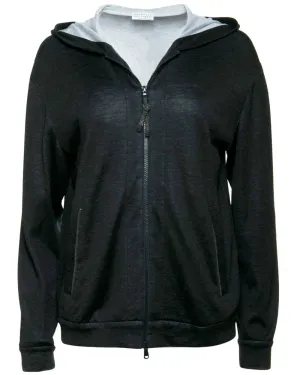 Anthracite Cotton Silk Spa Hoodie