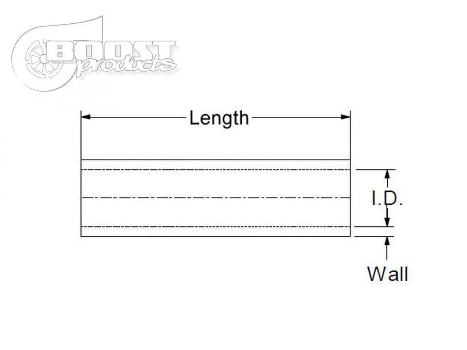 BOOST Products Silicone Coupler 54mm (2-1/8") ID, 75mm (3") Length, Black