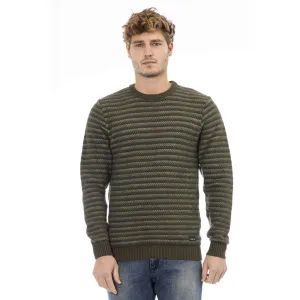 Distretto12 Green Wool Men Sweater