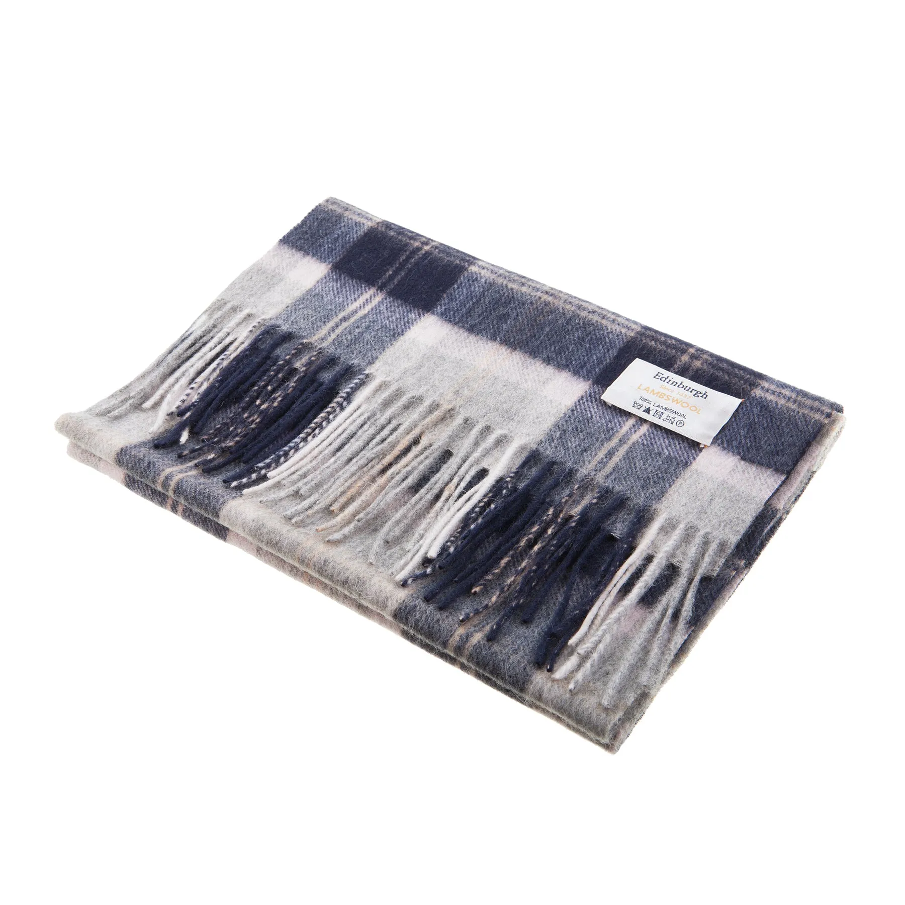 Edinburgh 100% Lambswool Scarf  Bannockbane Silver