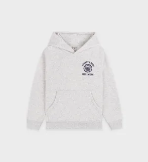 Emblem Kids Hoodie - Heather Gray/Navy