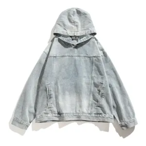 FADE AWAY DENIM HOODIE