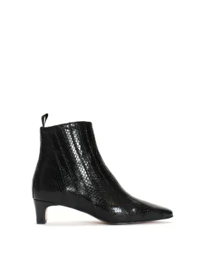 Jelai Snake metallic calf Black