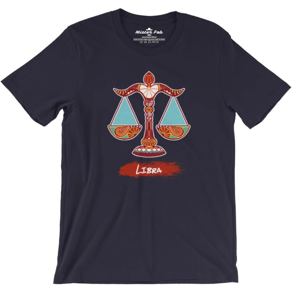 Libra round Neck T-Shirts