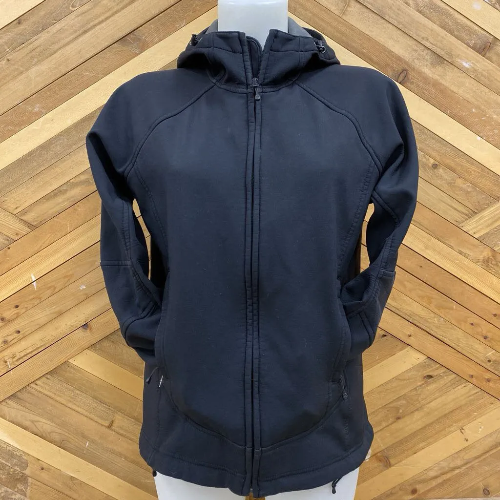 MEC- hooded soft shell jacket- MSRP $140: Black -women-MD