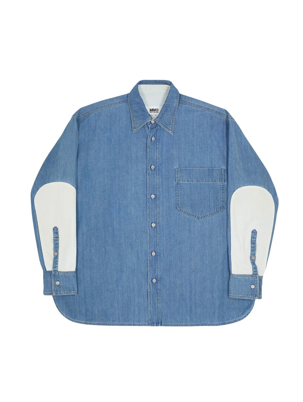 MM6 Blue Relaxed Denim Shirt