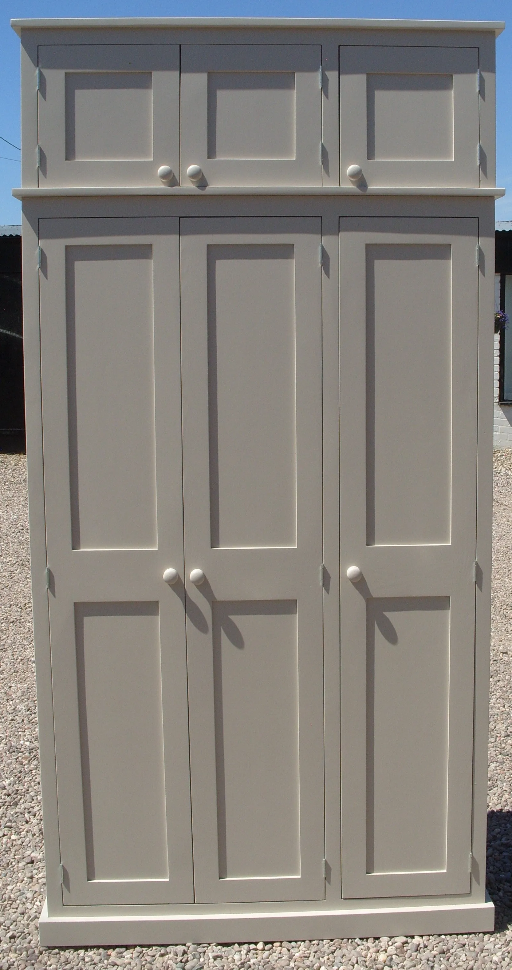 No 10. **3 Door Cloak Room Coat & Shoe Cupboard with Extra Top Box (35 cm deep) ALL COLOURS 📢 ADD TO CART to UNLOCK TODAYS DEAL