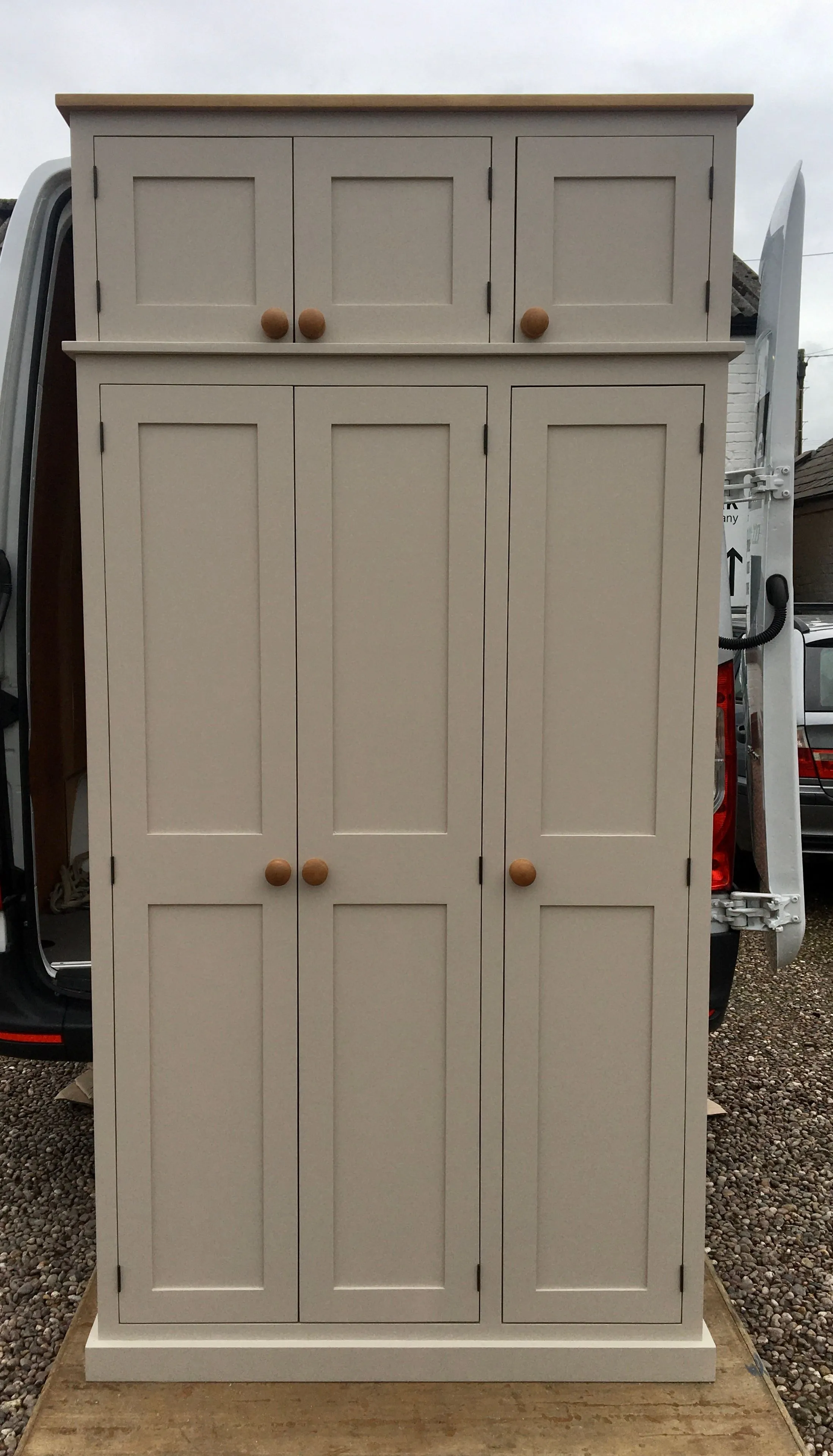 No 10. **3 Door Cloak Room Coat & Shoe Cupboard with Extra Top Box (35 cm deep) ALL COLOURS 📢 ADD TO CART to UNLOCK TODAYS DEAL