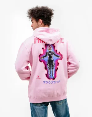 Primitive x Dragon Ball Super Goku Black Rose Pullover Hoodie - Pink