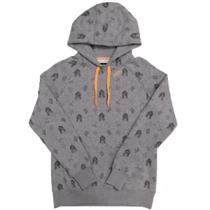 "Plains" Grey w/ Black Logos Hoody