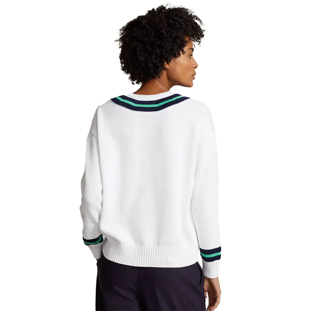 RLX Polo Golf V-Neck Cricket Womens Golf Sweater