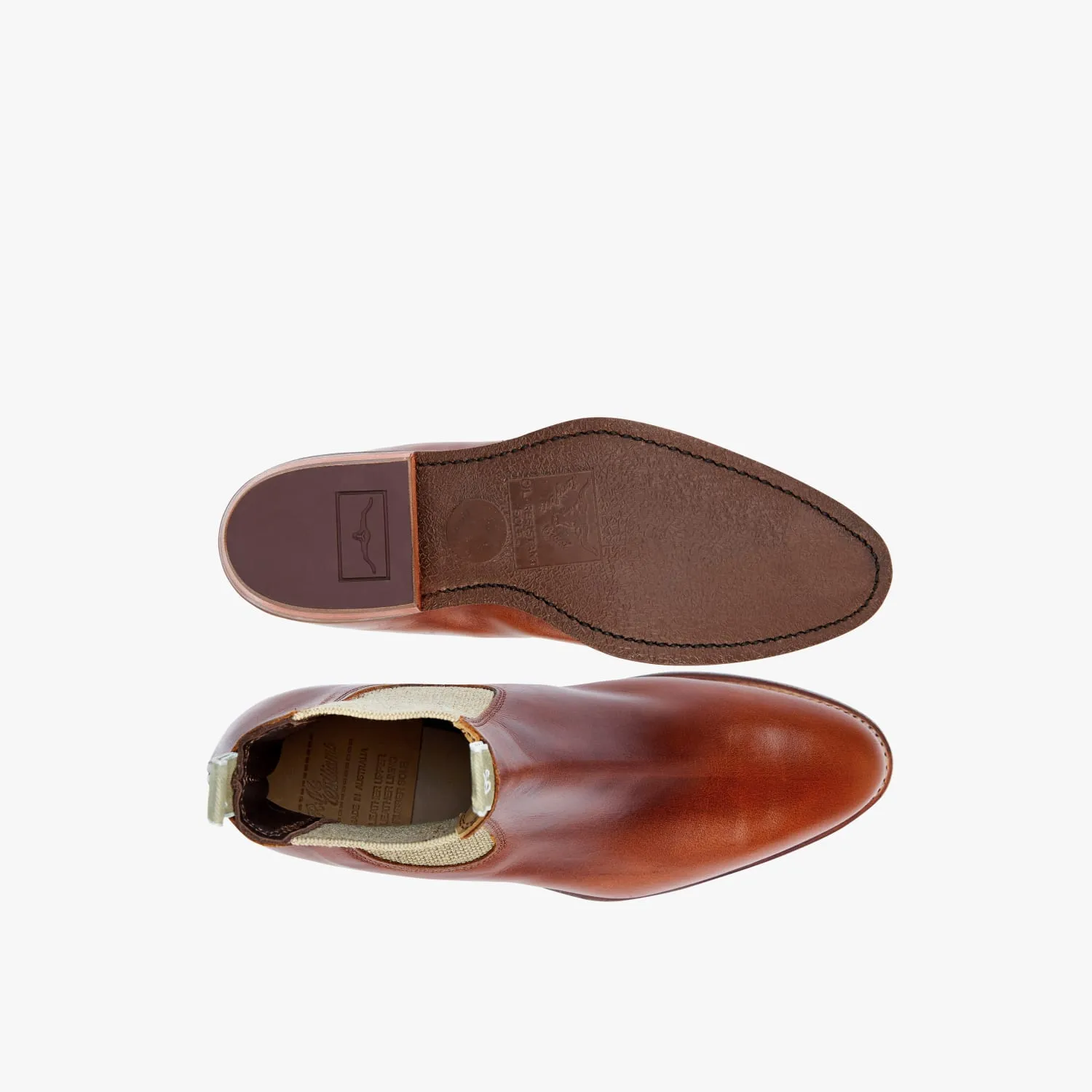 R.M.Williams - Lady Yearling Rubber Sole - Raw Edge - Tan