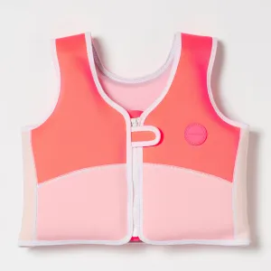 Swim Vest 3-6 | Melody the Mermaid Neon Strawberry