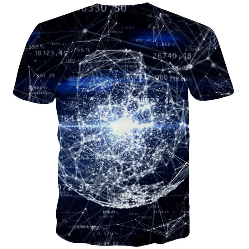 Technology T shirts Men Digital T-shirts Graphic Novel Tshirts Casual Galaxy Tshirts Cool