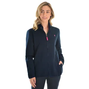 Thomas Cook Womens Zip Thru Fleece Jacket Dark Navy